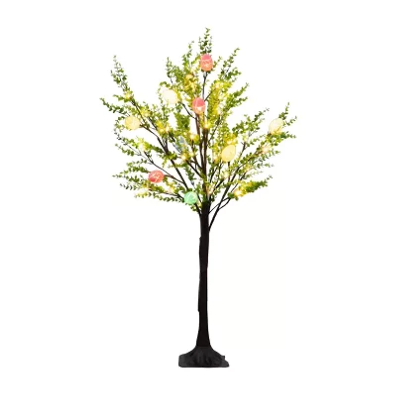 Nearly Natural 3ft Easter Egg Twig With Greens Lighted Indoor Artificial Tree