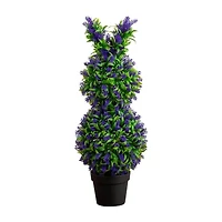 Nearly Natural 31" Bunny Shaped Lavender Artificial Plant