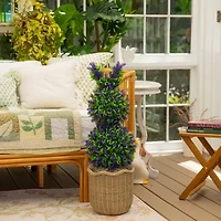 Nearly Natural 31" Bunny Shaped Lavender Artificial Plant