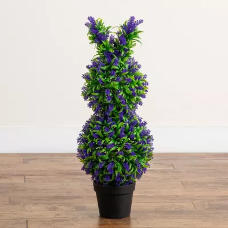 Nearly Natural 31" Bunny Shaped Lavender Artificial Plant
