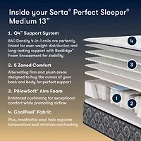 The Serta Perfect Sleeper Mondale 13" Medium Tight Top
