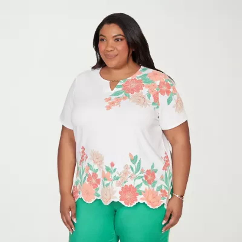 Alfred Dunner Resort Living Womens T-Shirt