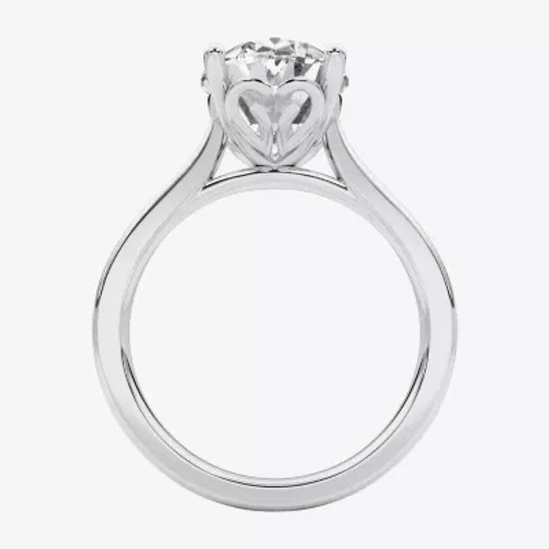 Grown Gorgeous (F / Vs2) Womens / CT. T.W. Lab White Diamond 14K Gold Oval Solitaire Engagement Ring