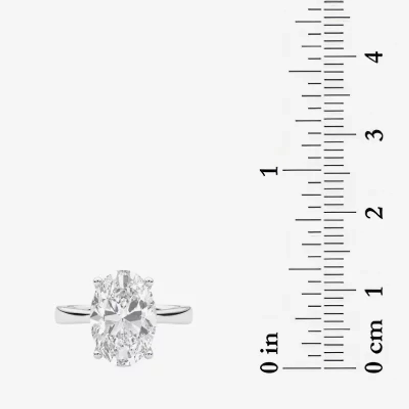 Grown Gorgeous (F / Vs2) Womens / CT. T.W. Lab White Diamond 14K Gold Oval Solitaire Engagement Ring
