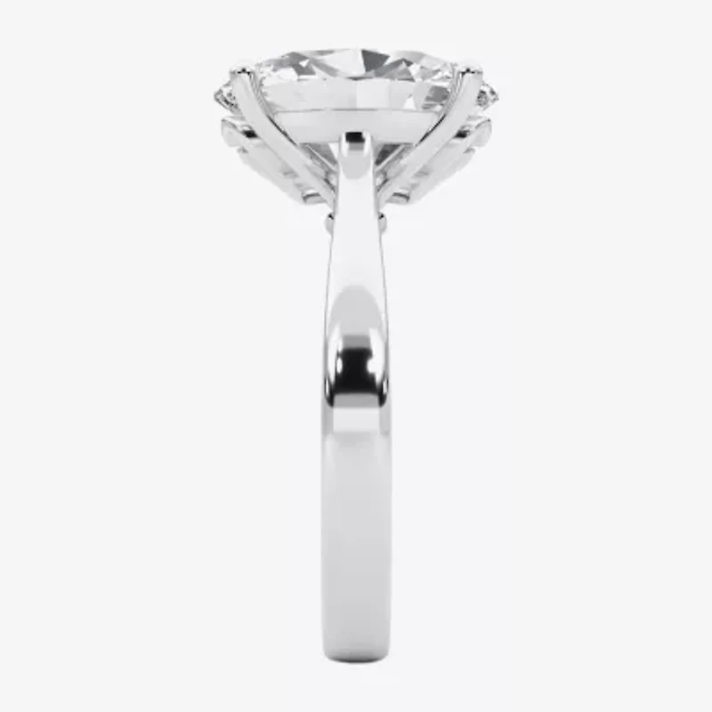Grown Gorgeous (F / Vs2) Womens / CT. T.W. Lab White Diamond 14K Gold Oval Solitaire Engagement Ring