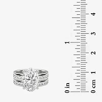 Grown Gorgeous (F / Vs2) Womens / CT. T.W. Lab White Diamond 14K Gold Oval Side Stone Bridal Set