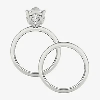 Grown Gorgeous (F / Vs2) Womens 4 / Ct. T.W. Lab White Diamond 14K Gold Marquise Side Stone Bridal Set