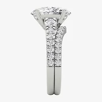 Grown Gorgeous (F / Vs2) Womens 5/ Ct. T.W. Lab White Diamond 14K Gold Oval Side Stone Bridal Set