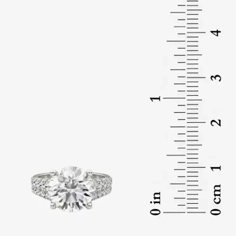 Grown Gorgeous (F / Vs2) Womens 4 5/8 Ct. T.W. Lab White Diamond 14K Gold Round Side Stone Bridal Set