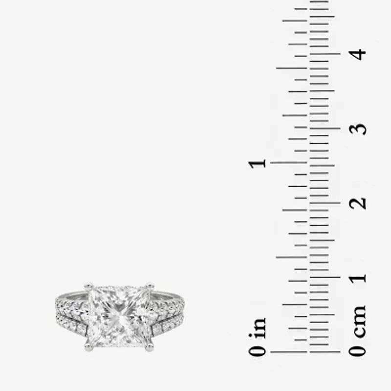 Grown Gorgeous (F / Vs2) Womens 4 5/8 Ct. T.W. Lab White Diamond 14K Gold Side Stone Bridal Set