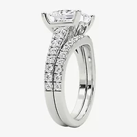 Grown Gorgeous (F / Vs2) Womens 4 5/8 Ct. T.W. Lab White Diamond 14K Gold Side Stone Bridal Set