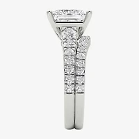 Grown Gorgeous (F / Vs2) Womens 4 5/8 Ct. T.W. Lab White Diamond 14K Gold Side Stone Bridal Set