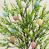 Nearly Natural 4ft Easter Egg Twig With Greens Lighted Indoor Artificial Tree