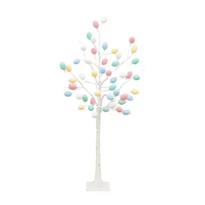 Nearly Natural 4ft Easter Twig Lighted Indoor Artificial Tree