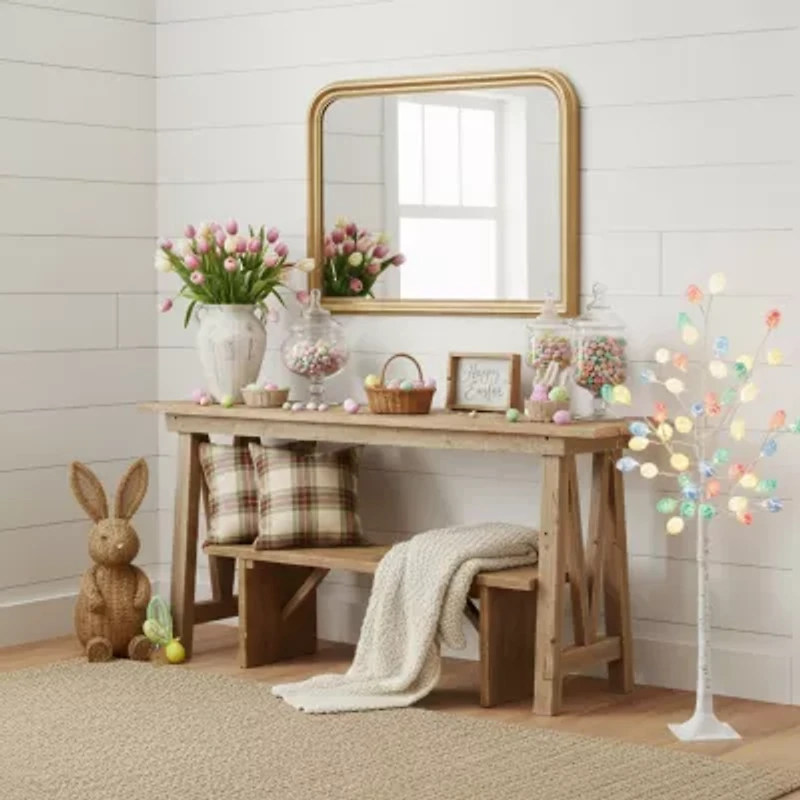 Nearly Natural 4ft Easter Twig Lighted Indoor Artificial Tree