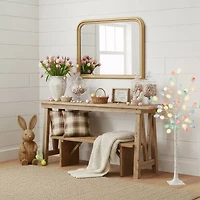 Nearly Natural 4ft Easter Twig Lighted Indoor Artificial Tree