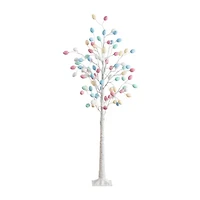 Nearly Natural 6ft Easter Twig Lighted Indoor Artificial Tree