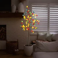 Nearly Natural 6ft Easter Twig Lighted Indoor Artificial Tree