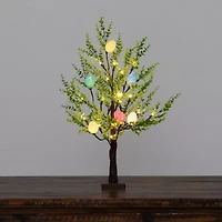 Nearly Natural 2ft Easter Egg Twig With Greens Indoor Artificial Tree