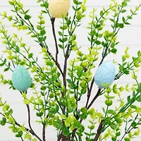 Nearly Natural 2ft Easter Egg Twig With Greens Indoor Artificial Tree