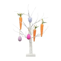Nearly Natural 2ft Easter Egg And Carrots Ornament Twig Indoor Artificial Tree
