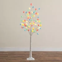 Nearly Natural 5ft Easter Twig Lighted Indoor Artificial Tree