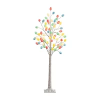 Nearly Natural 5ft Easter Twig Lighted Indoor Artificial Tree