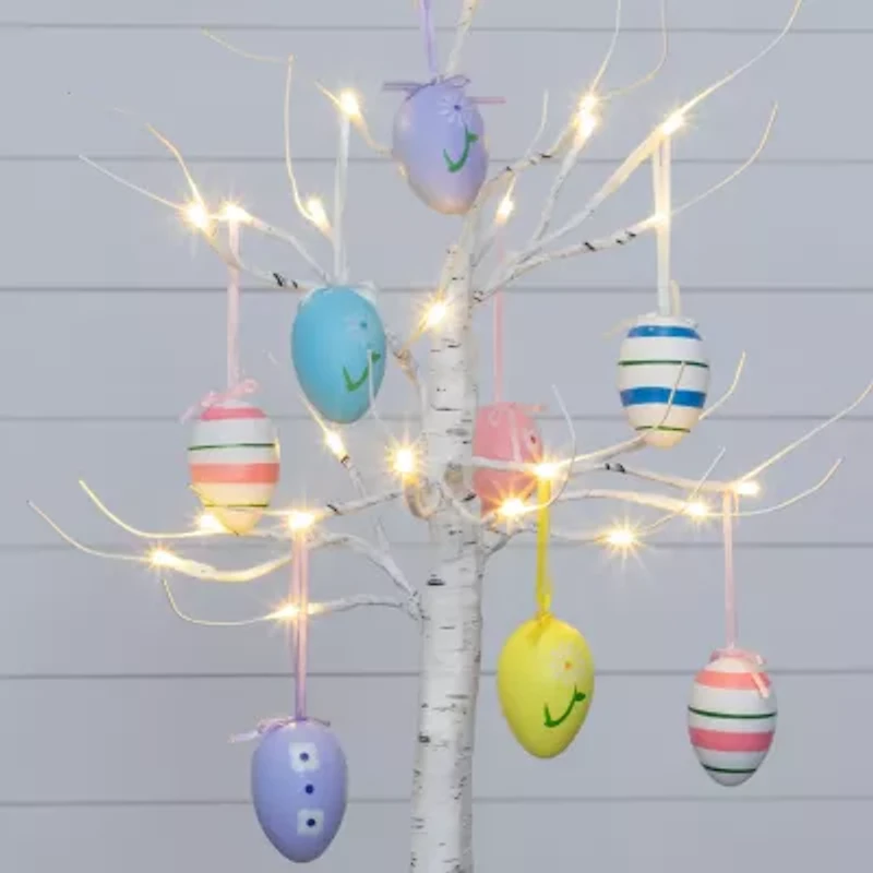 Nearly Natural 2ft Easter Twig With Egg Ornaments Indoor Artificial Tree