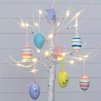 Nearly Natural 2ft Easter Twig With Egg Ornaments Indoor Artificial Tree