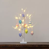 Nearly Natural 2ft Easter Twig With Egg Ornaments Indoor Artificial Tree