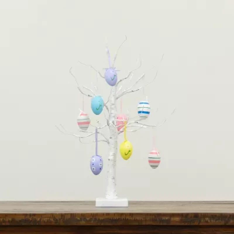 Nearly Natural 2ft Easter Twig With Egg Ornaments Indoor Artificial Tree