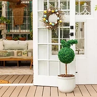 Nearly Natural 2-pc. 2ft Bunny Boxwood Topiary With Integrated Ground Stake Artificial Plant