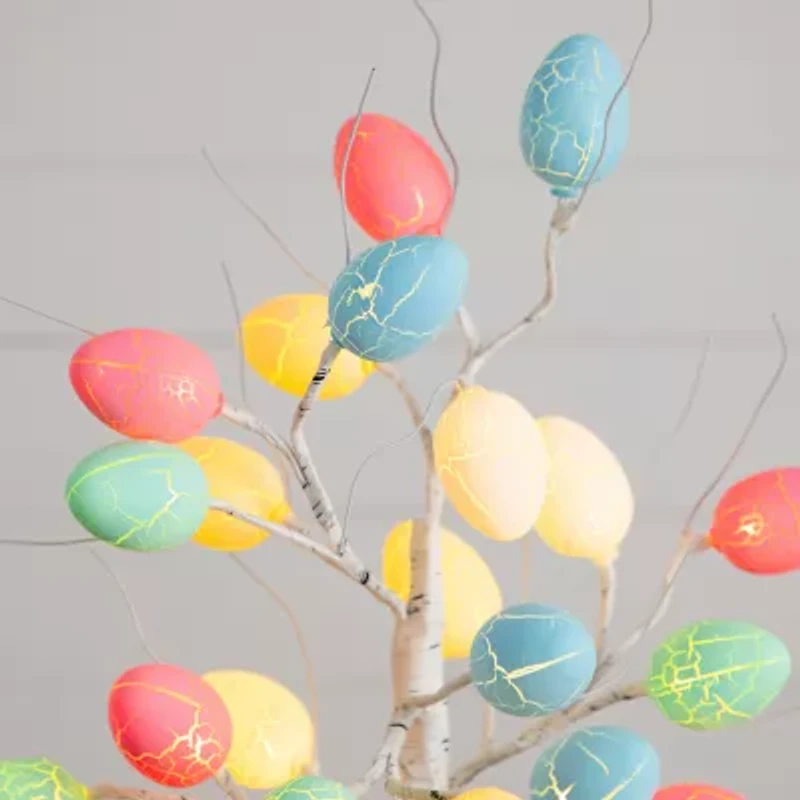 Nearly Natural 2ft Easter Egg Twig Indoor Artificial Tree