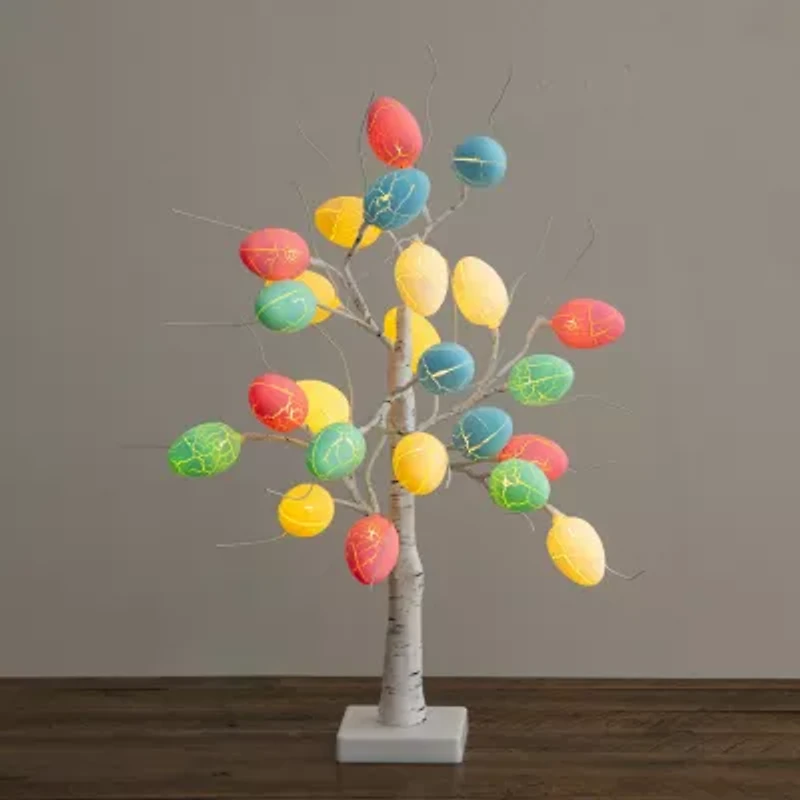 Nearly Natural 2ft Easter Egg Twig Indoor Artificial Tree