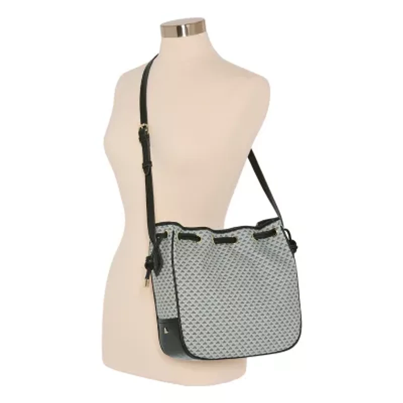 Liz Claiborne Aria Drawstring Bucket Bag