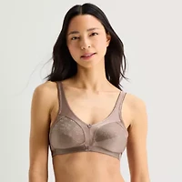 Underscore Fashion Plus Comfort Lace Trim Unlined Wireless Full Coverage Bra
