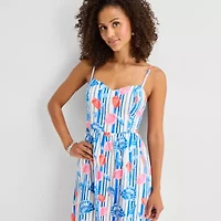 by&by Womens Juniors Sleeveless A-Line Dress