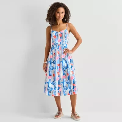 by&by Womens Juniors Sleeveless A-Line Dress