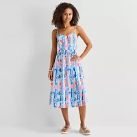 by&by Womens Juniors Sleeveless A-Line Dress