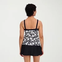 ZeroXposur Womens Comfort Straps Floral Tankini Swimsuit Top