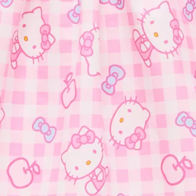 Toddler Girls Short Sleeve Ruffled Hello Kitty A-Line Dress