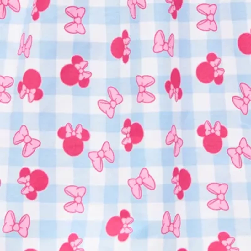 Disney Toddler Girls Short Sleeve Ruffled Minnie Mouse A-Line Dress