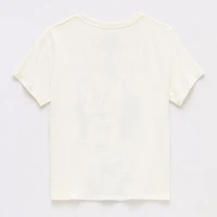 Disney Collection Girls Crew Neck Short Sleeve Minnie Mouse T-Shirt