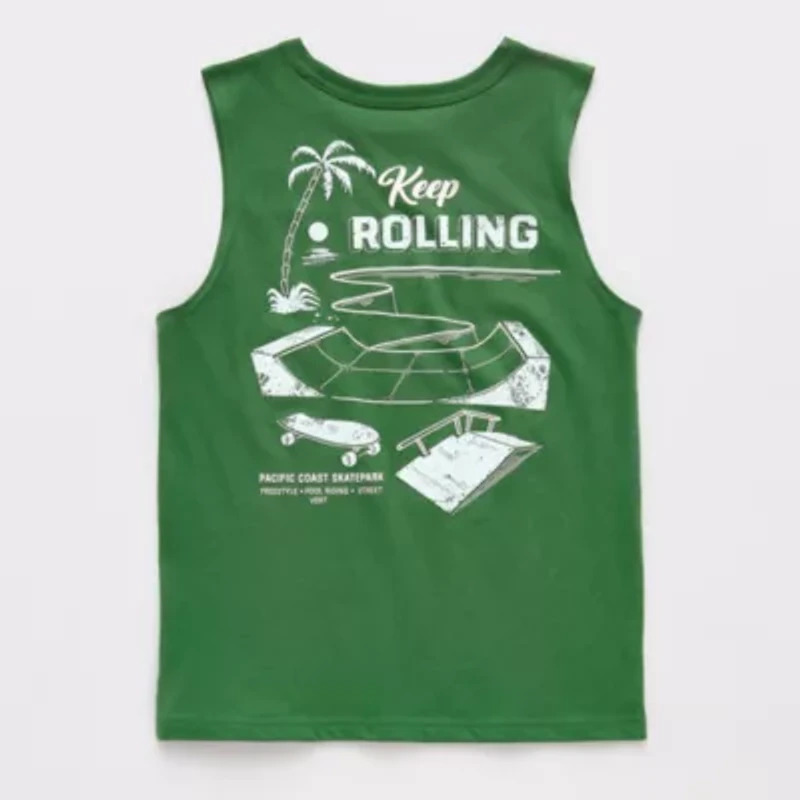 Thereabouts Little & Big Kid Boys Crew Neck Sleeveless Tank Top