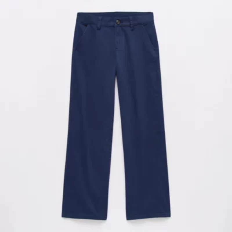Thereabouts Little & Big Kid Girls Wide Leg Regular Fit Flat Front Pant