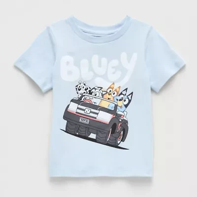 Toddler Boys Crew Neck Short Sleeve Bluey Graphic T-Shirt