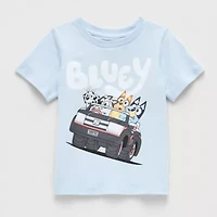 Toddler Boys Crew Neck Short Sleeve Bluey Graphic T-Shirt
