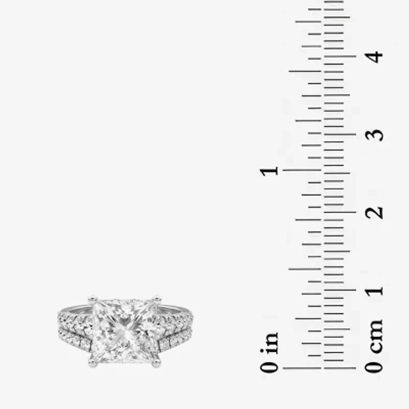 Grown Gorgeous (F / Vs2) Womens 4 5/8 Ct. T.W. Lab White Diamond 14K Gold Side Stone Bridal Set