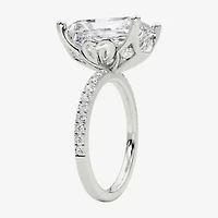 Grown Gorgeous (F / Vs2) Womens 7 Ct.T.W. Lab White Diamond 14K Gold Rectangular Side Stone Engagement Ring