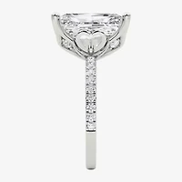 Grown Gorgeous (F / Vs2) Womens 7 Ct.T.W. Lab White Diamond 14K Gold Rectangular Side Stone Engagement Ring